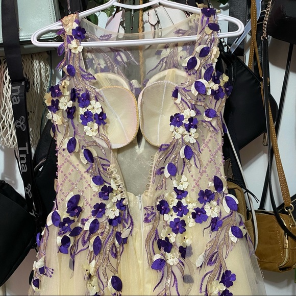 Prom Floral Dress - Picture 5 of 5